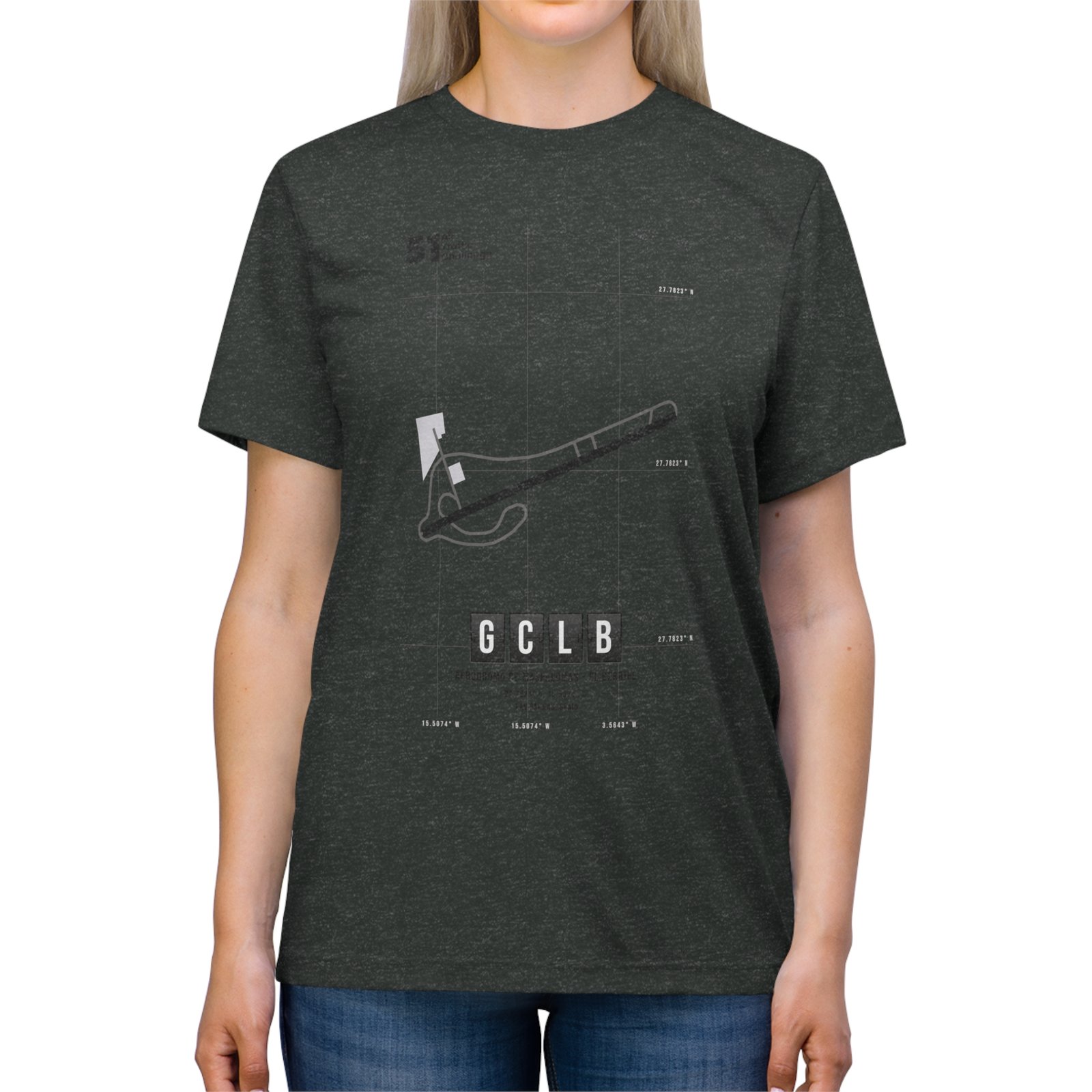 GCLB Airport - Unisex Triblend Tee - 51ATC - Imagen 11