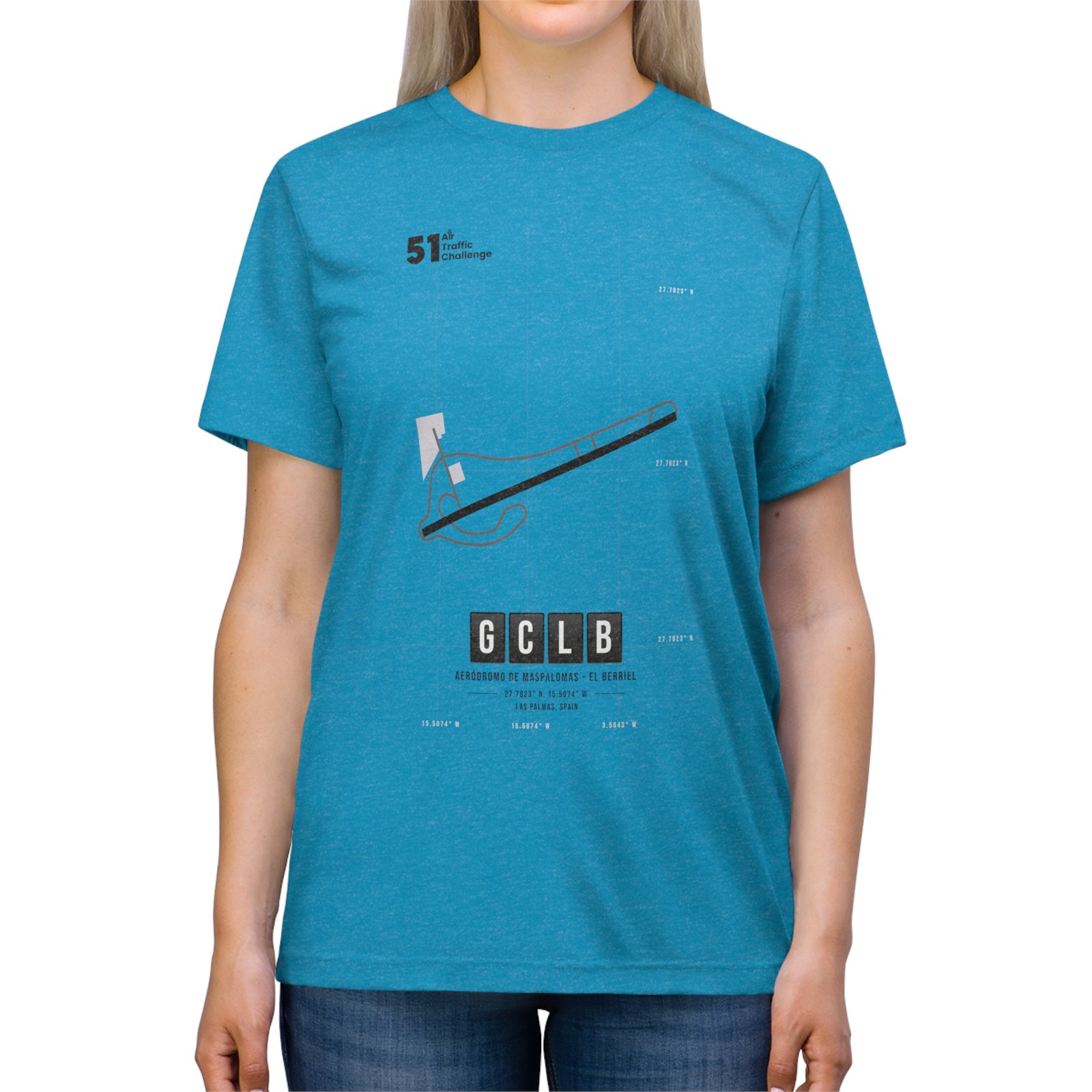 GCLB Airport - Unisex Triblend Tee - 51ATC - Imagen 35