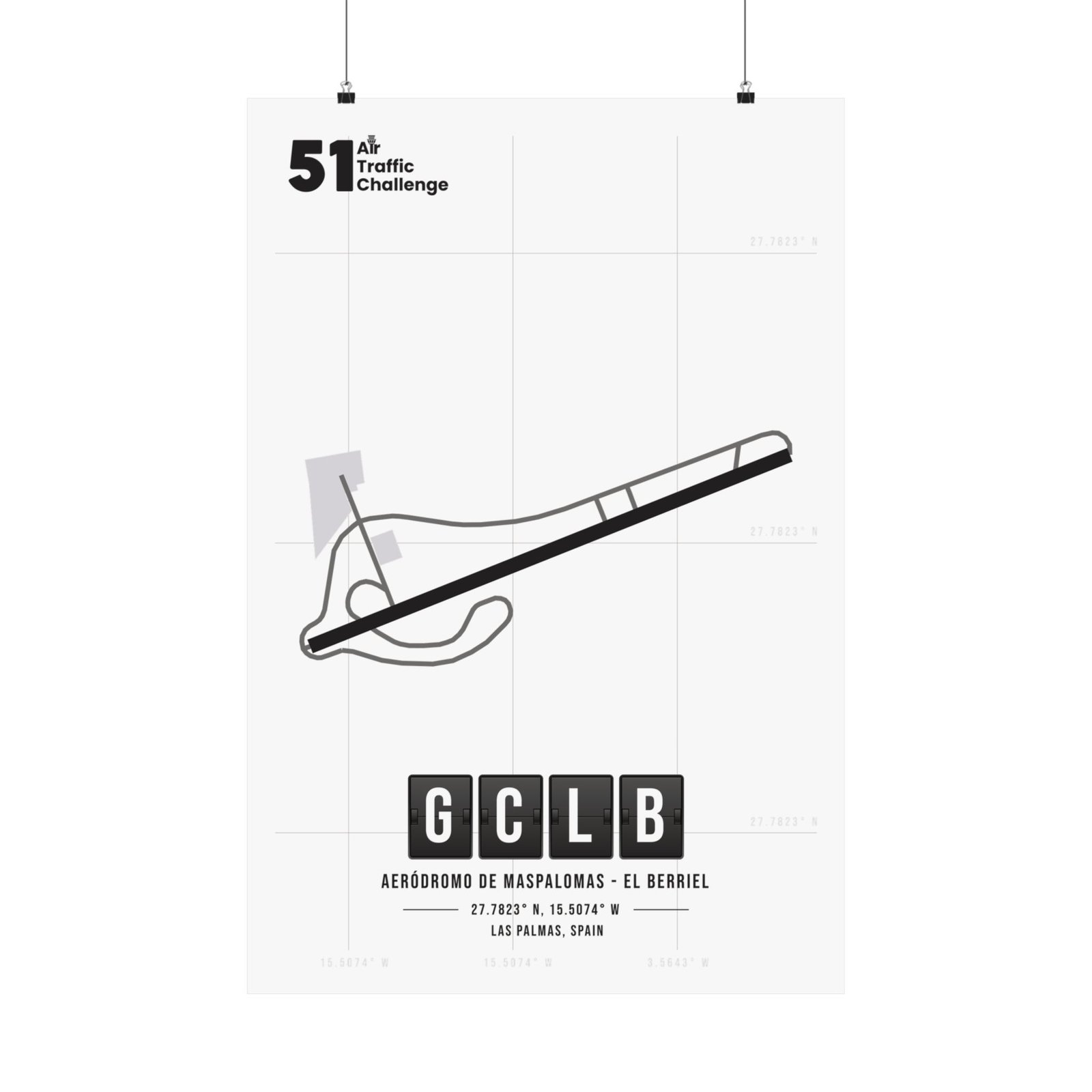 GCLB Airport Matte Vertical Posters - 51ATC