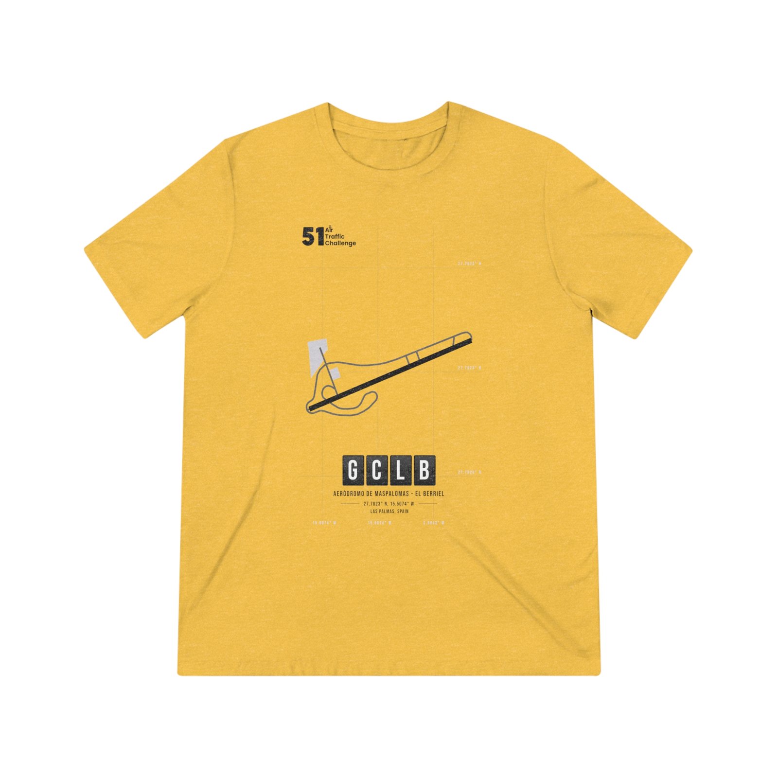 GCLB Airport - Unisex Triblend Tee - 51ATC - Imagen 25