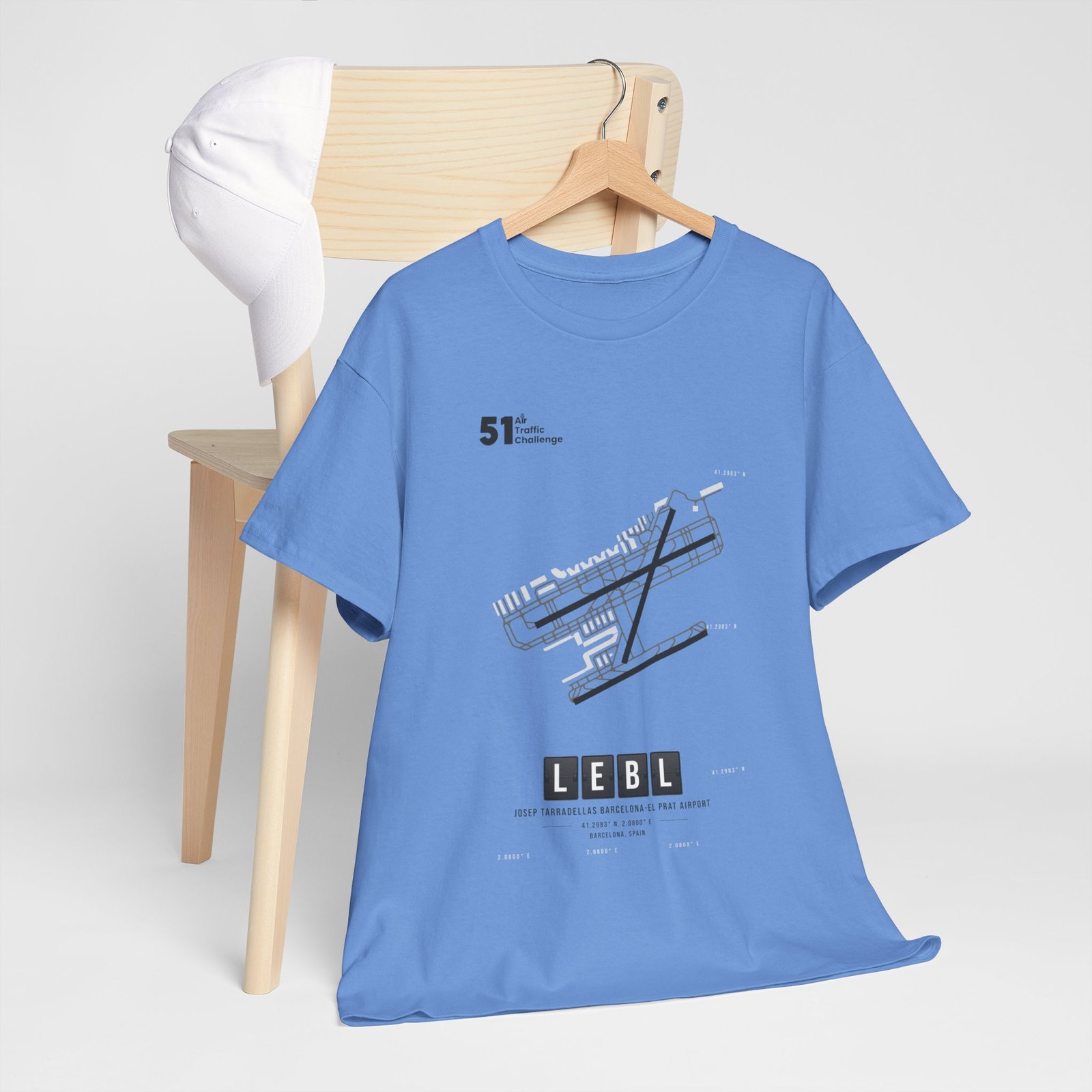 LEBL (Barcelona) Airport - Unisex Heavy Cotton Tee - 51ATC - Imagen 278