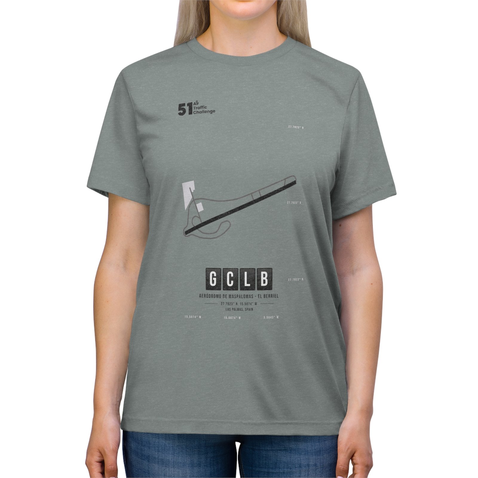GCLB Airport - Unisex Triblend Tee - 51ATC - Imagen 31