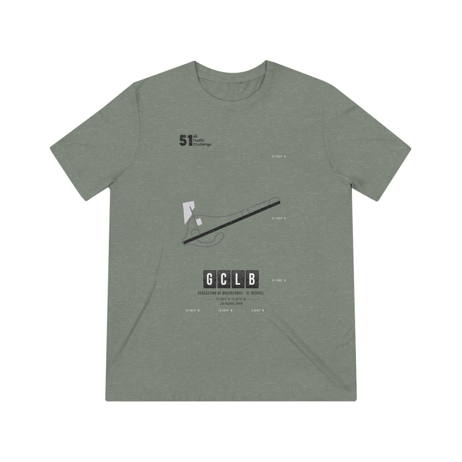 GCLB Airport - Unisex Triblend Tee - 51ATC - Imagen 21