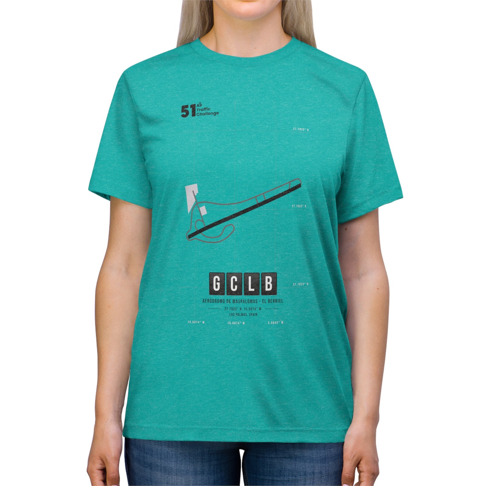 GCLB Airport - Unisex Triblend Tee - 51ATC - Imagen 39