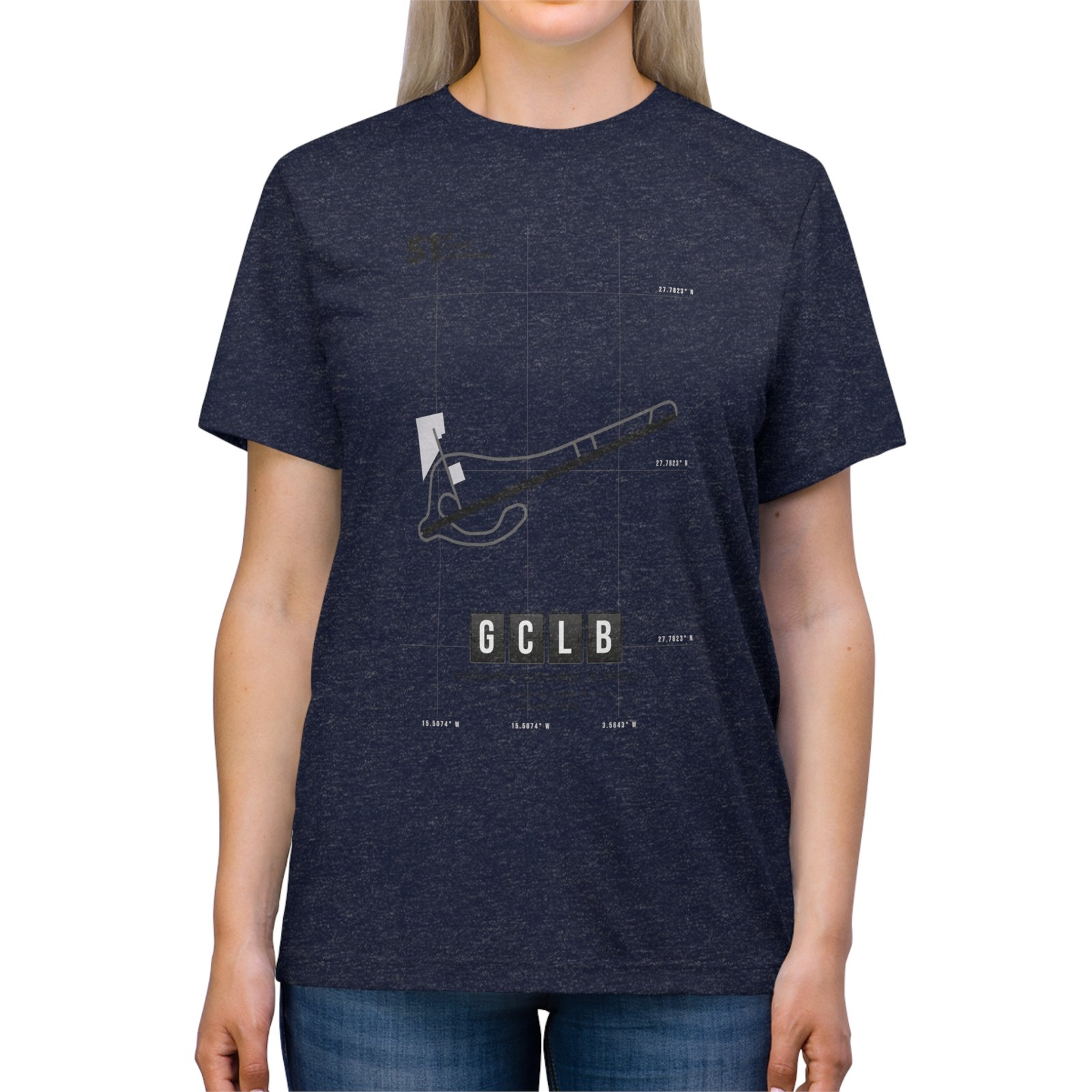 GCLB Airport - Unisex Triblend Tee - 51ATC - Imagen 3
