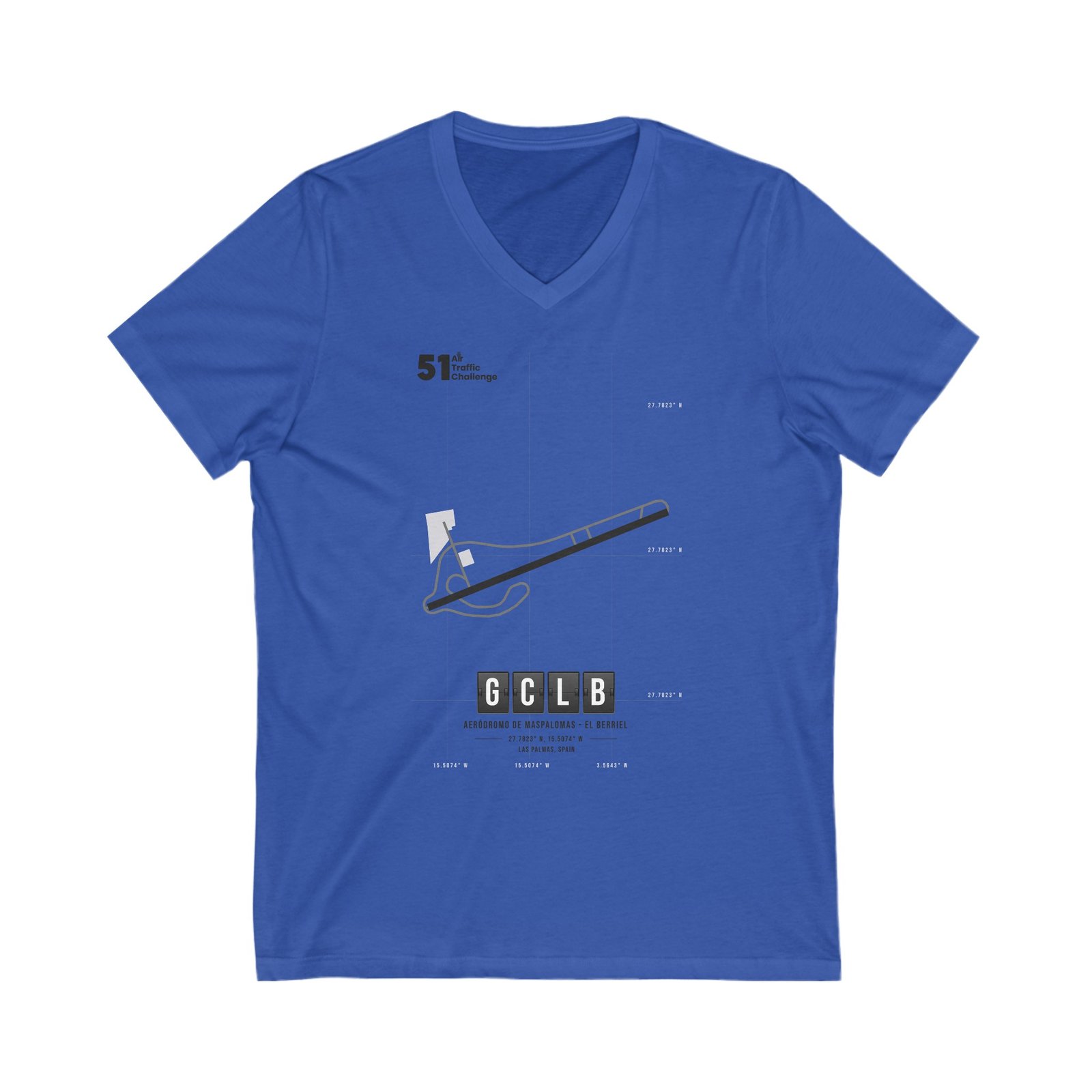 GCLB Air Traffic Hub: Flight Control Excellence Unisex Jersey Short Sleeve V-Neck Tee - Imagen 13