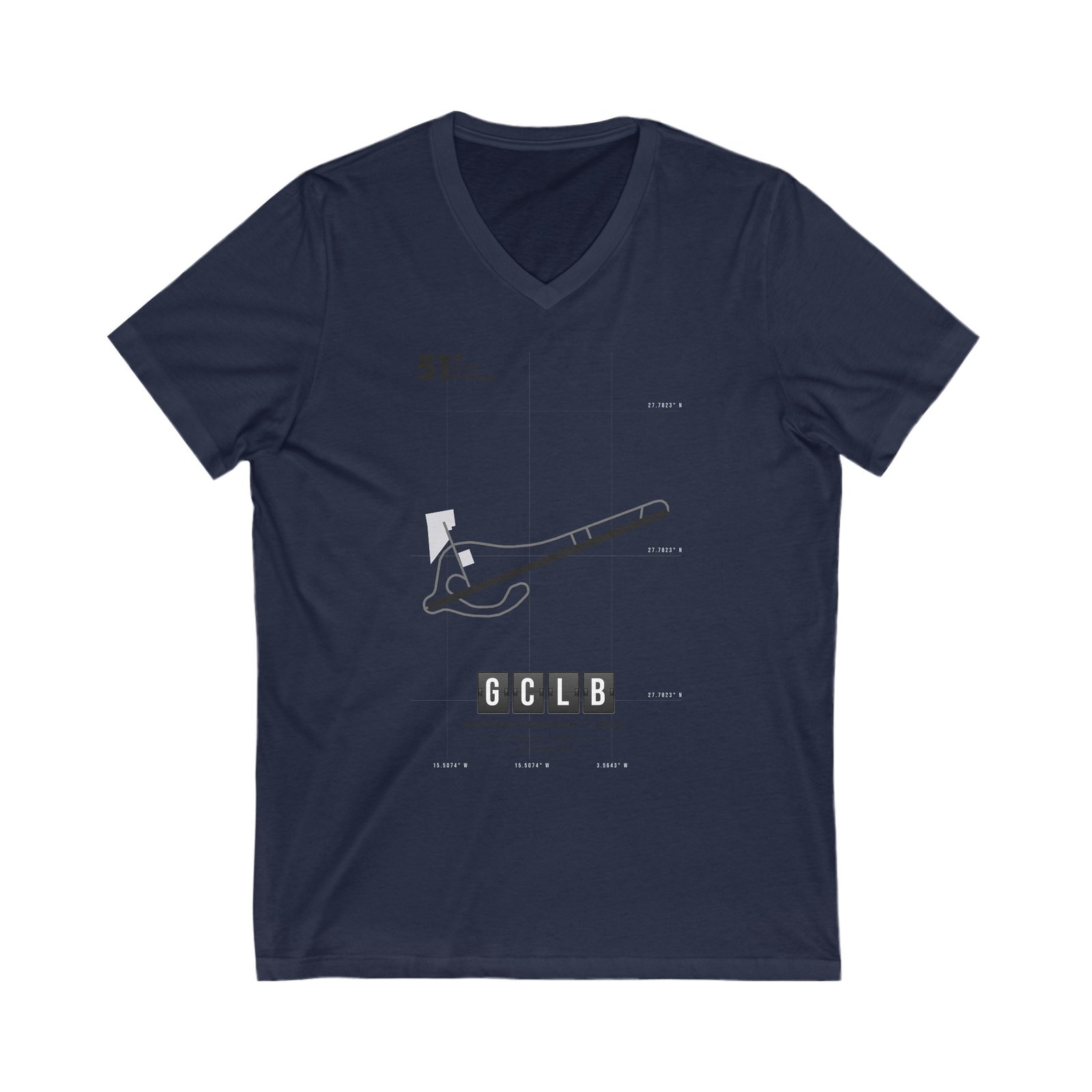 GCLB Air Traffic Hub: Flight Control Excellence Unisex Jersey Short Sleeve V-Neck Tee - Imagen 21